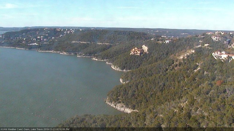 Lake Travis webcam, November 23, 2018 1:55 PM CT
