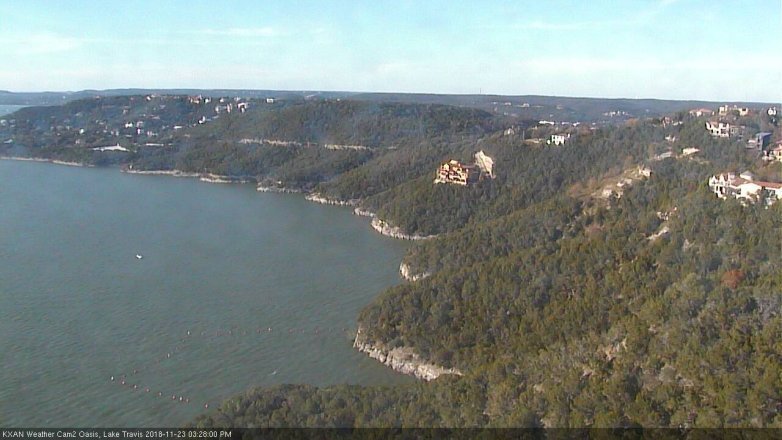 Lake Travis webcam, November 23, 2018 2:30 PM CT
