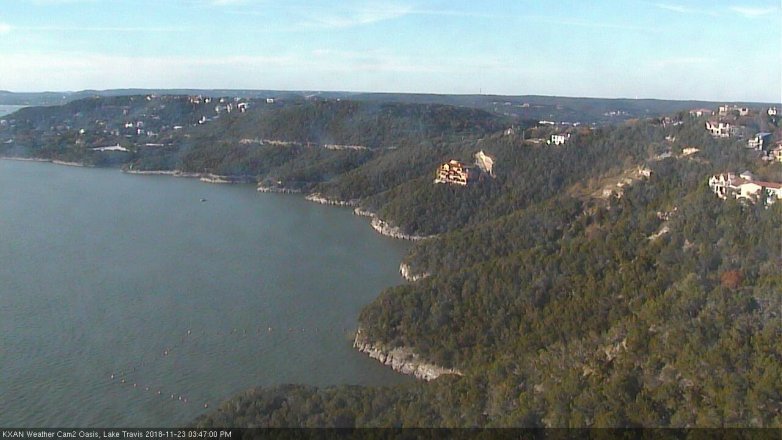 Lake Travis webcam, November 23, 2018 2:50 PM CT