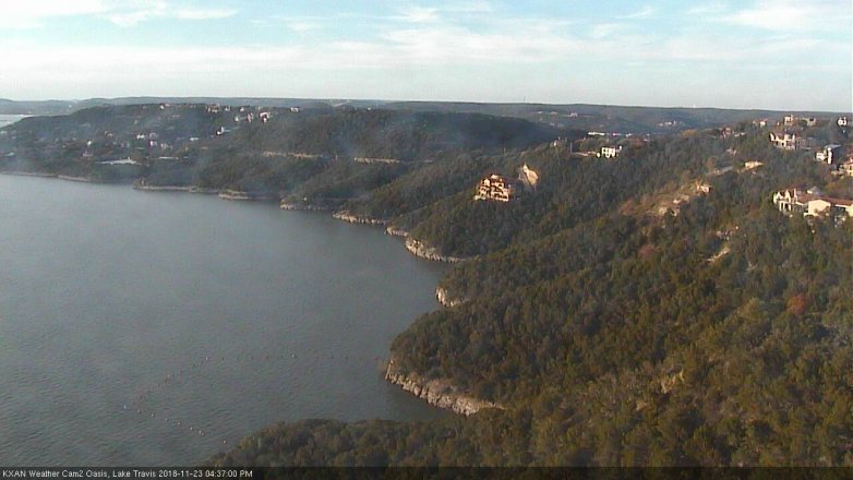 Lake Travis webcam, November 23, 2018 3:40 PM CT