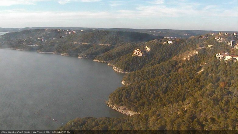 Lake Travis webcam, November 23, 2018 3:45 PM CT
