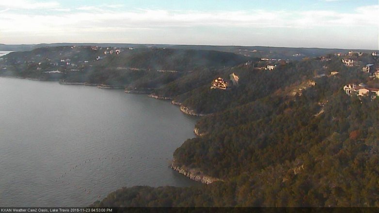 Lake Travis webcam, November 23, 2018 3:55 PM CT