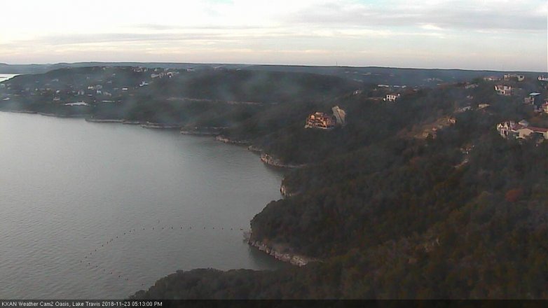 Lake Travis webcam, November 23, 2018 4:15 PM CT