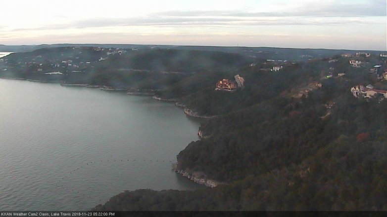 Lake Travis webcam, November 23, 2018 4:25 PM CT