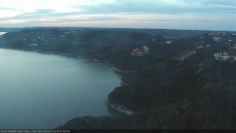 Lake Travis webcam, November 23, 2018 4:40 PM CT