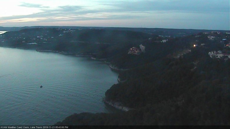 Lake Travis webcam, November 23, 2018 4:45 PM CT