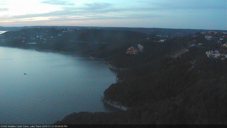 Lake Travis webcam, November 23, 2018 4:50 PM CT