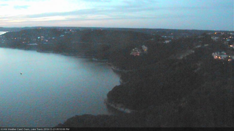 Lake Travis webcam, November 23, 2018 4:55 PM CT