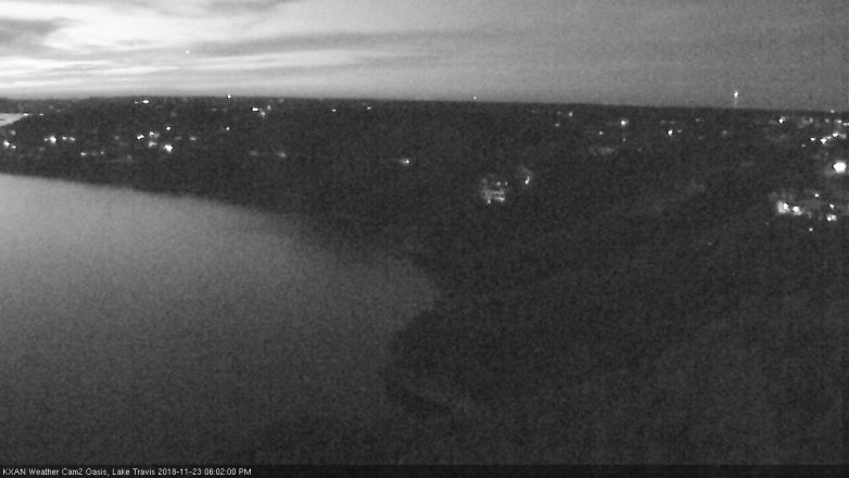 Lake Travis webcam, November 23, 2018 5:05 PM CT
