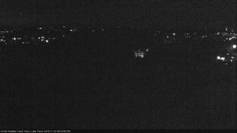 Lake Travis webcam, November 23, 2018 5:25 PM CT