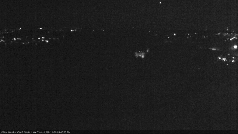 Lake Travis webcam, November 23, 2018 5:45 PM CT