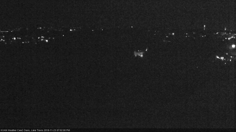 Lake Travis webcam, November 23, 2018 6:05 PM CT