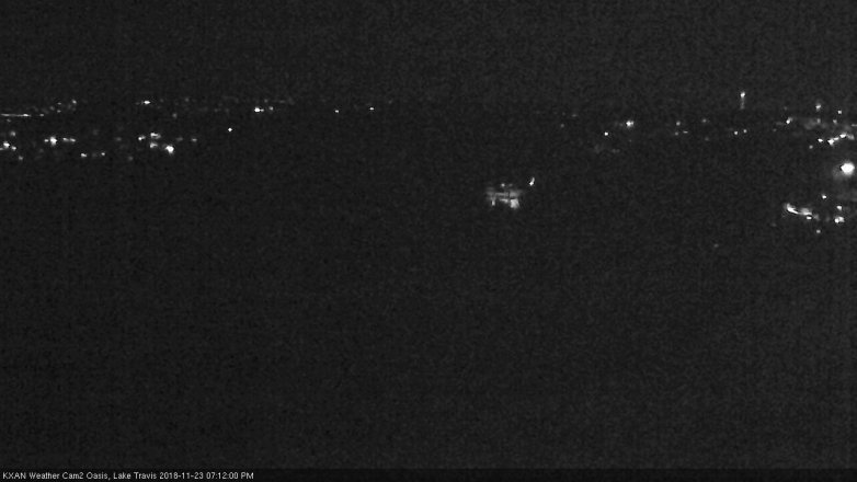 Lake Travis webcam, November 23, 2018 6:15 PM CT