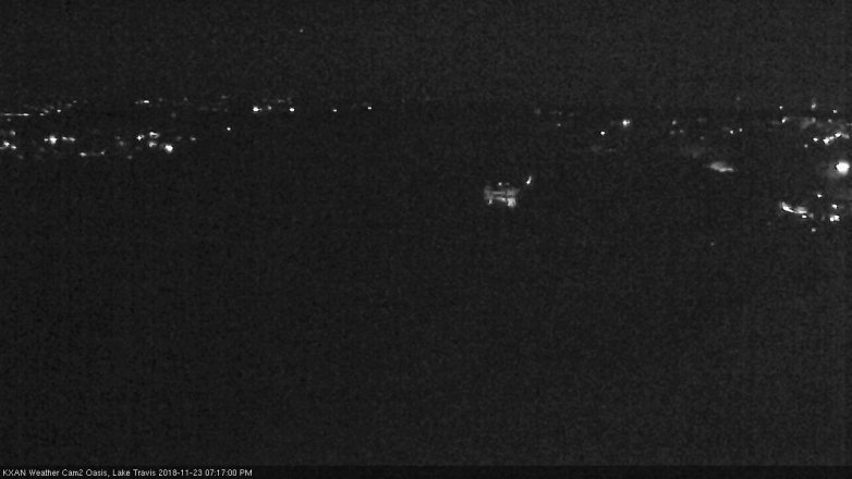 Lake Travis webcam, November 23, 2018 6:20 PM CT