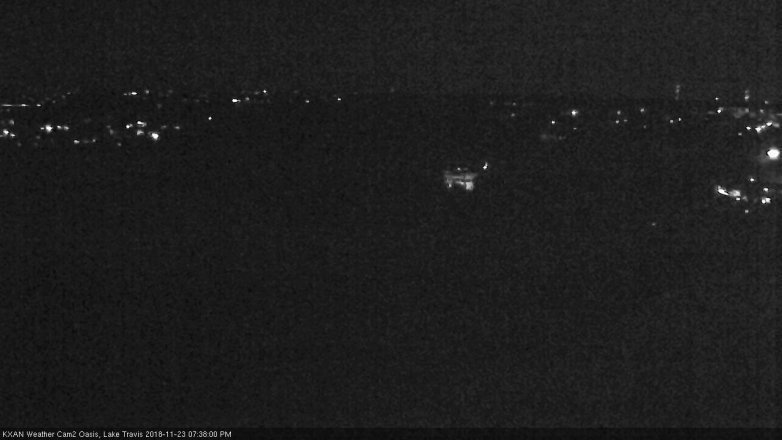 Lake Travis webcam, November 23, 2018 6:40 PM CT