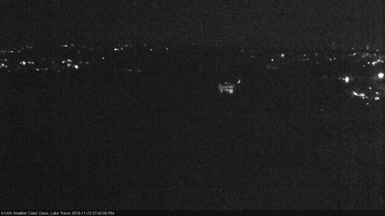 Lake Travis webcam, November 23, 2018 6:45 PM CT