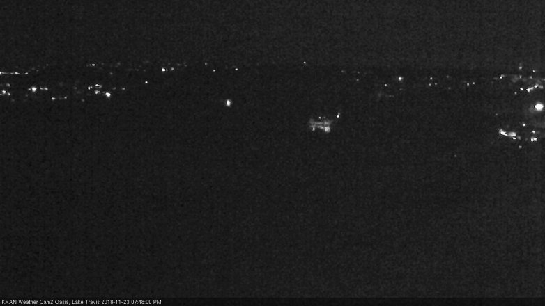 Lake Travis webcam, November 23, 2018 6:50 PM CT