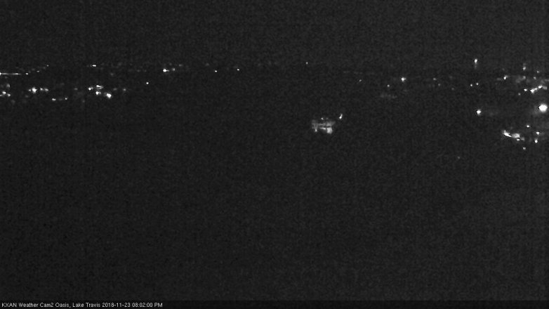 Lake Travis webcam, November 23, 2018 7:05 PM CT
