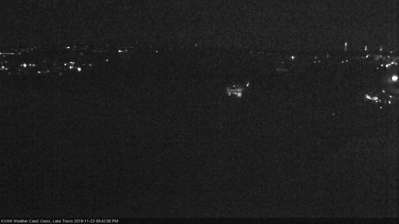 Lake Travis webcam, November 23, 2018 7:45 PM CT