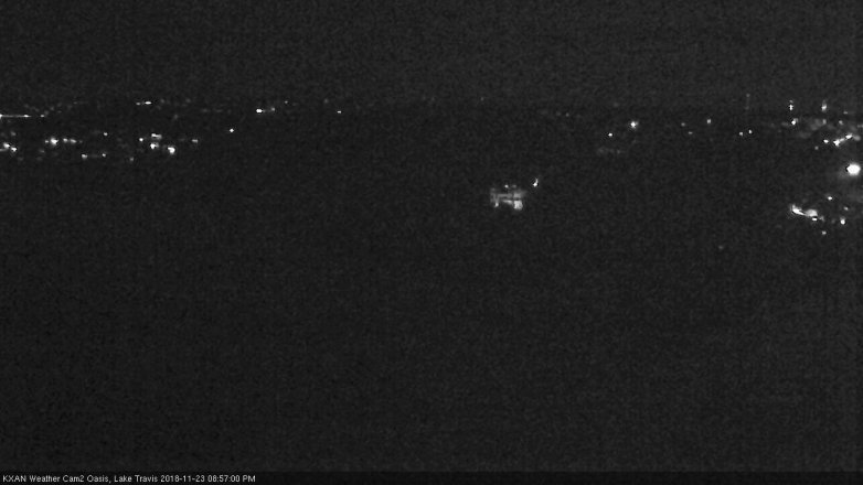 Lake Travis webcam, November 23, 2018 8:00 PM CT