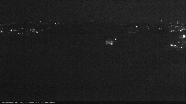 Lake Travis webcam, November 23, 2018 8:05 PM CT