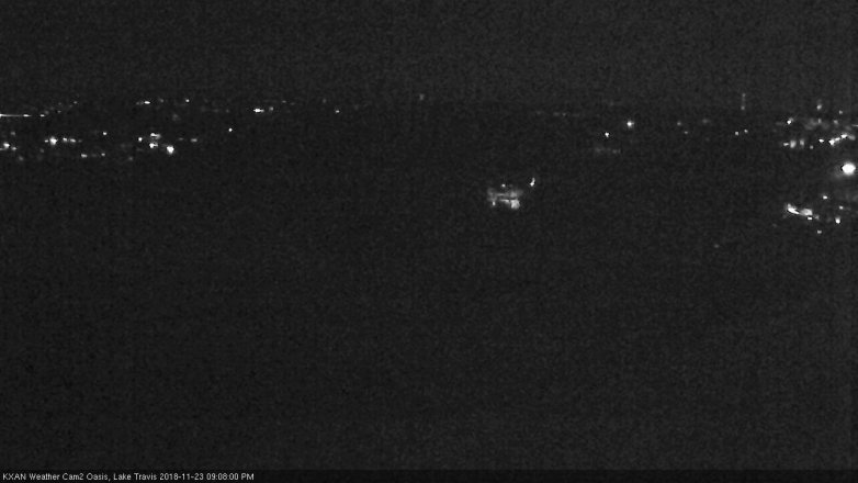 Lake Travis webcam, November 23, 2018 8:10 PM CT