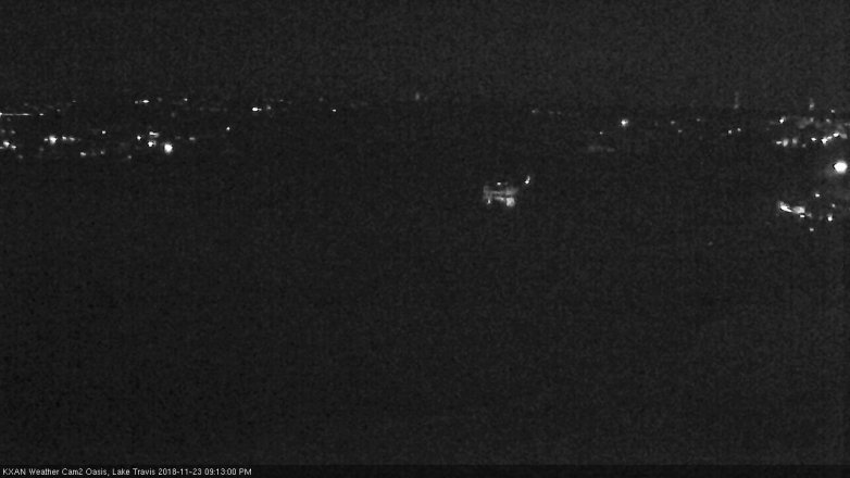 Lake Travis webcam, November 23, 2018 8:15 PM CT