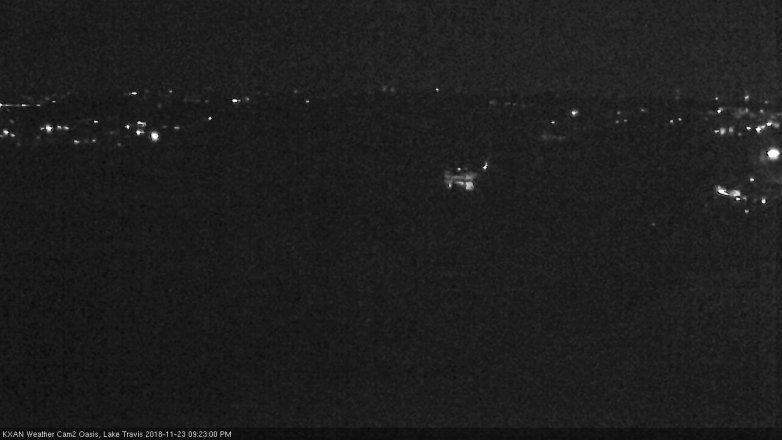 Lake Travis webcam, November 23, 2018 8:25 PM CT