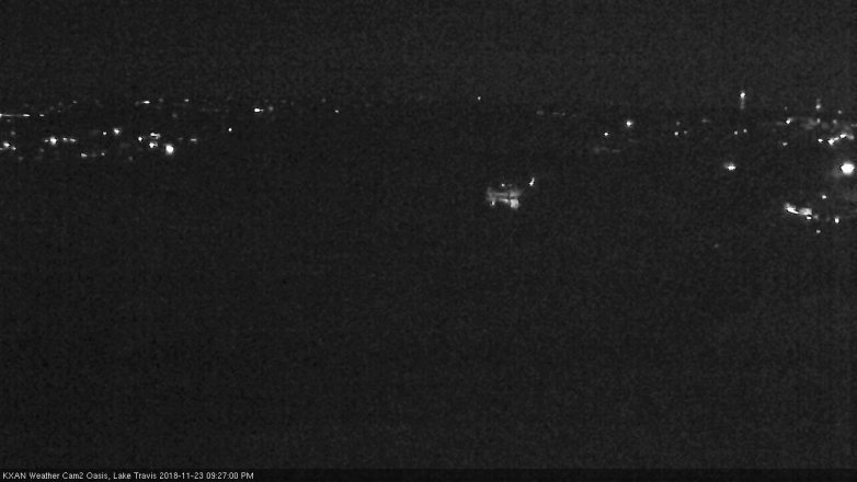Lake Travis webcam, November 23, 2018 8:30 PM CT