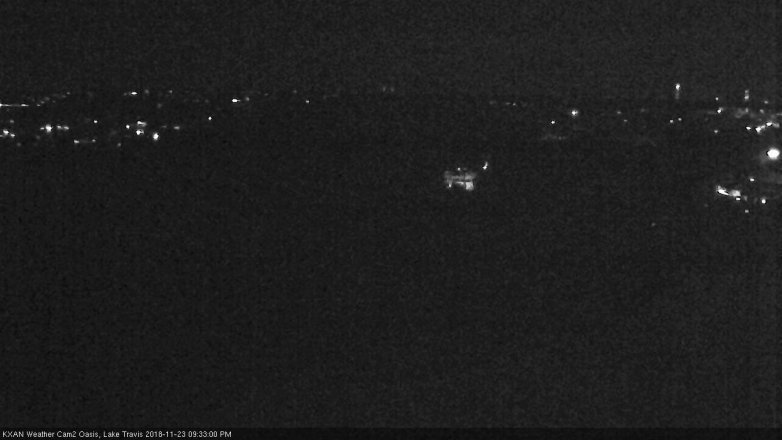 Lake Travis webcam, November 23, 2018 8:35 PM CT
