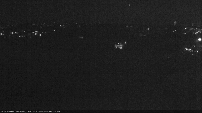 Lake Travis webcam, November 23, 2018 8:50 PM CT