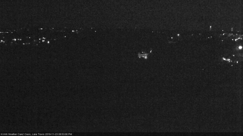 Lake Travis webcam, November 23, 2018 8:55 PM CT