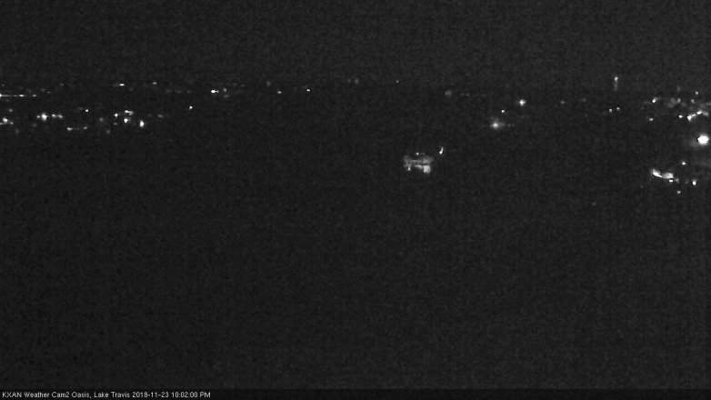 Lake Travis webcam, November 23, 2018 9:05 PM CT