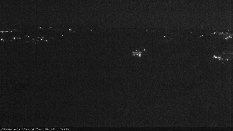 Lake Travis webcam, November 23, 2018 10:15 PM CT