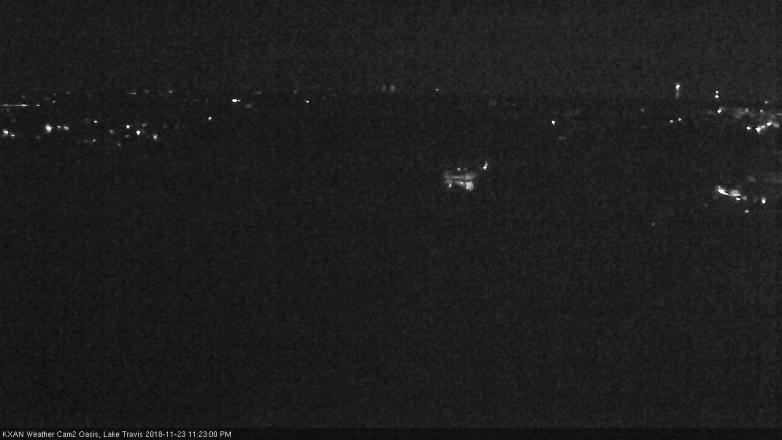 Lake Travis webcam, November 23, 2018 10:25 PM CT