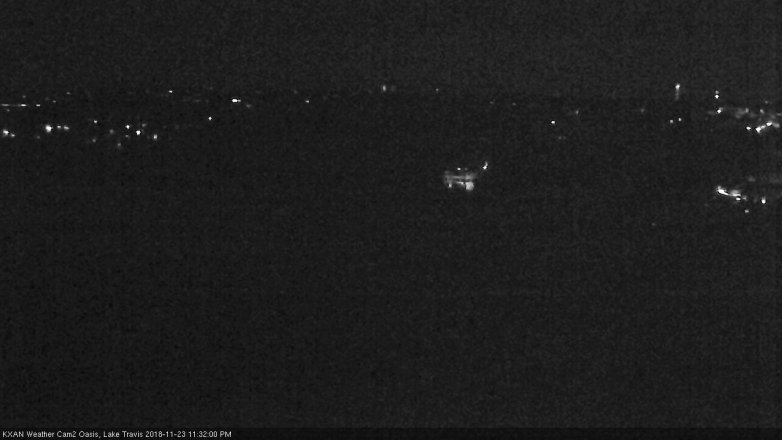 Lake Travis webcam, November 23, 2018 10:35 PM CT