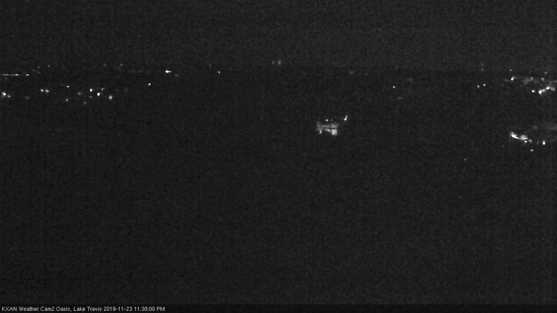 Lake Travis webcam, November 23, 2018 10:40 PM CT