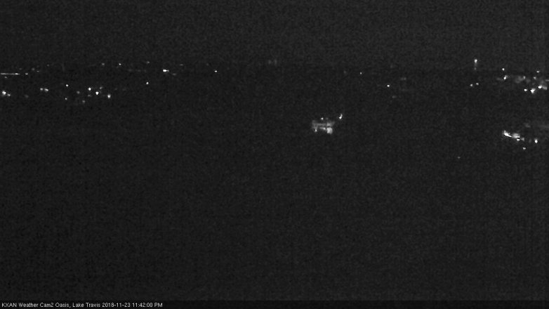 Lake Travis webcam, November 23, 2018 10:45 PM CT