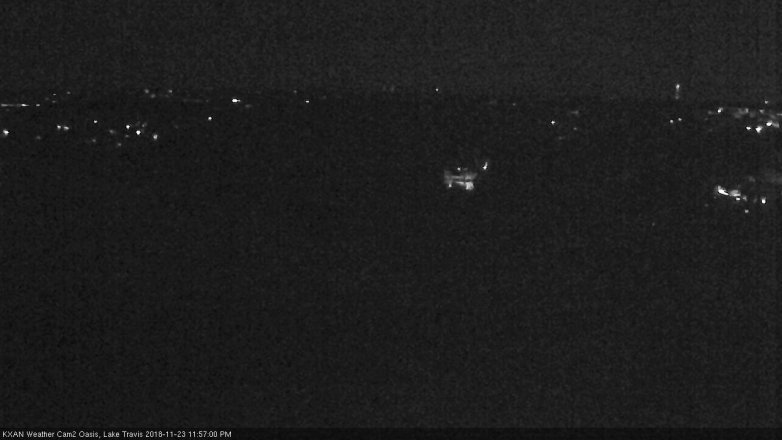 Lake Travis webcam, November 23, 2018 11:00 PM CT