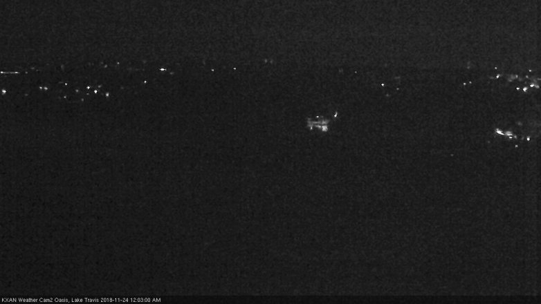 Lake Travis webcam, November 23, 2018 11:05 PM CT