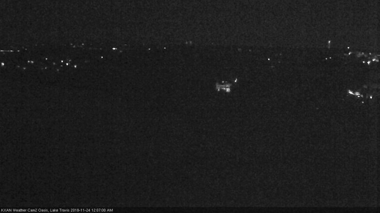 Lake Travis webcam, November 23, 2018 11:10 PM CT