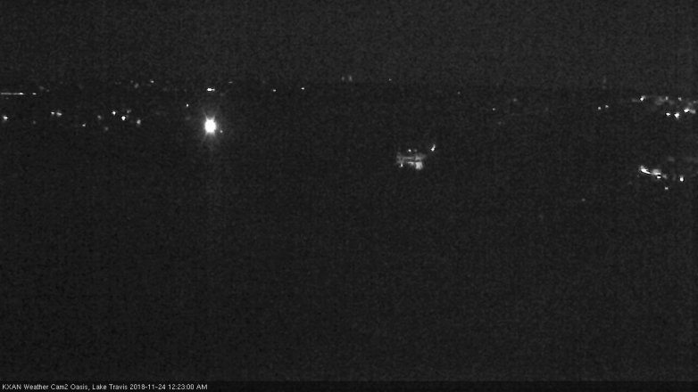 Lake Travis webcam, November 23, 2018 11:25 PM CT