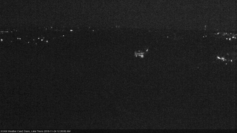 Lake Travis webcam, November 23, 2018 11:40 PM CT
