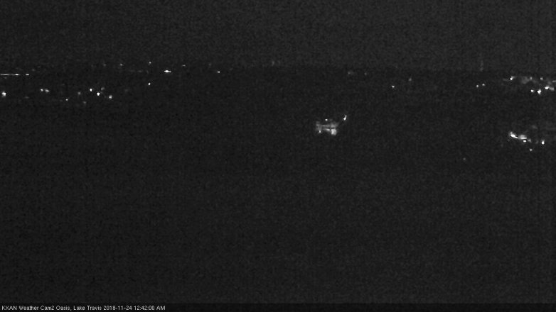 Lake Travis webcam, November 23, 2018 11:45 PM CT