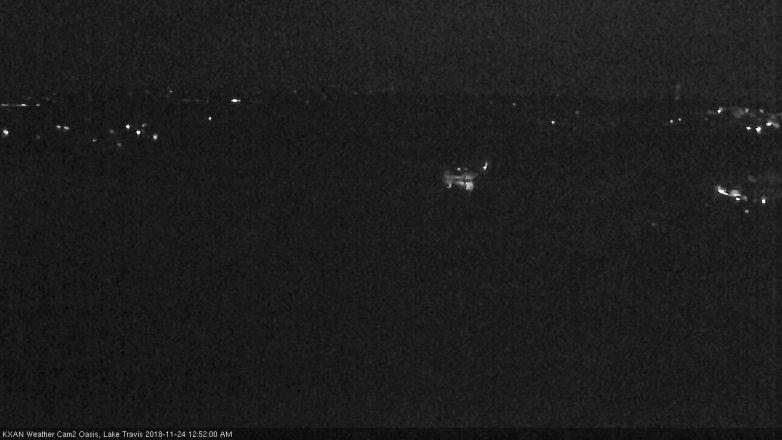 Lake Travis webcam, November 23, 2018 11:55 PM CT