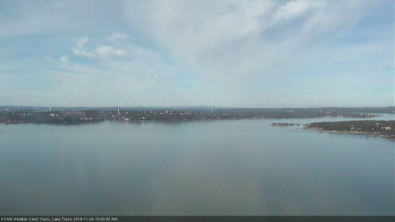 Lake Travis webcam, November 24, 2018 9:10 AM CT