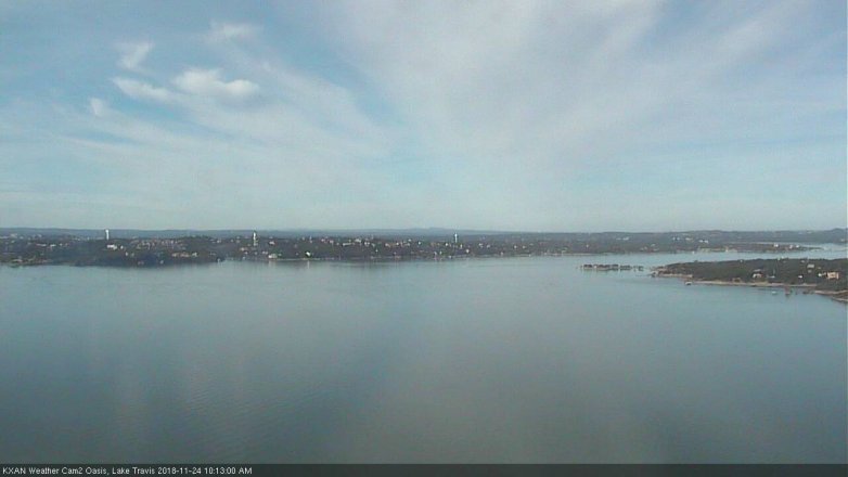 Lake Travis webcam, November 24, 2018 9:15 AM CT