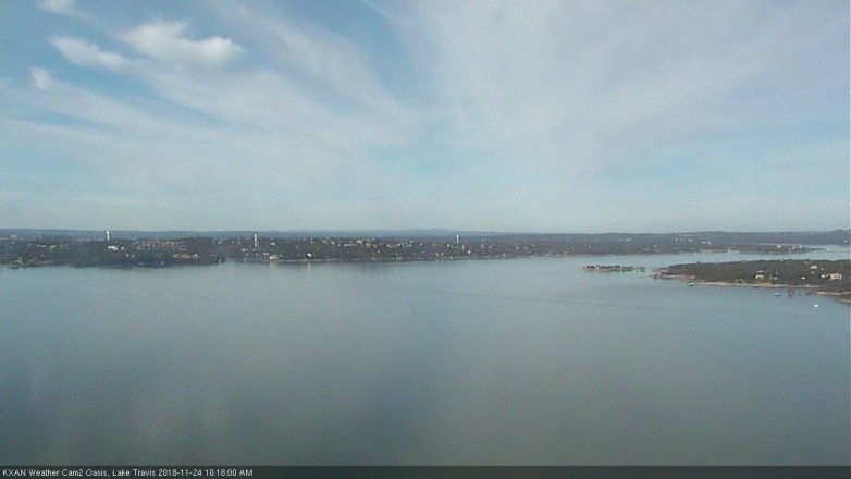 Lake Travis webcam, November 24, 2018 9:20 AM CT