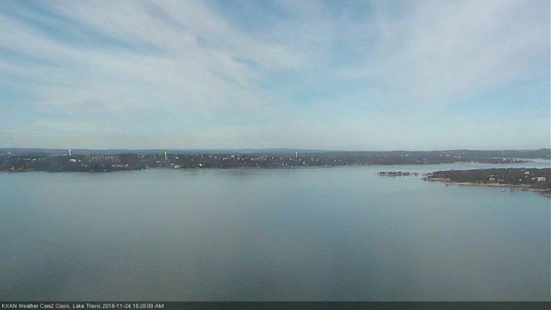 Lake Travis webcam, November 24, 2018 9:30 AM CT