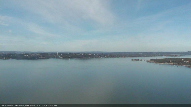 Lake Travis webcam, November 24, 2018 9:50 AM CT